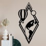 Wallity Escultura de Pared Balon en Negro